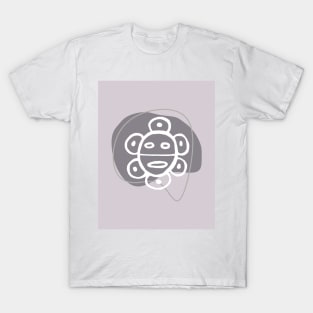 Taino Sun in Lilac Grey T-Shirt